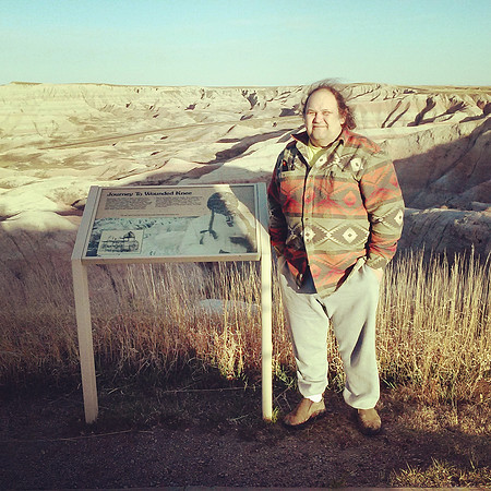 Dad in the Badlands